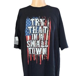 NEW Try That In A Small Town Men's Shirt We The People Size 3XL Black